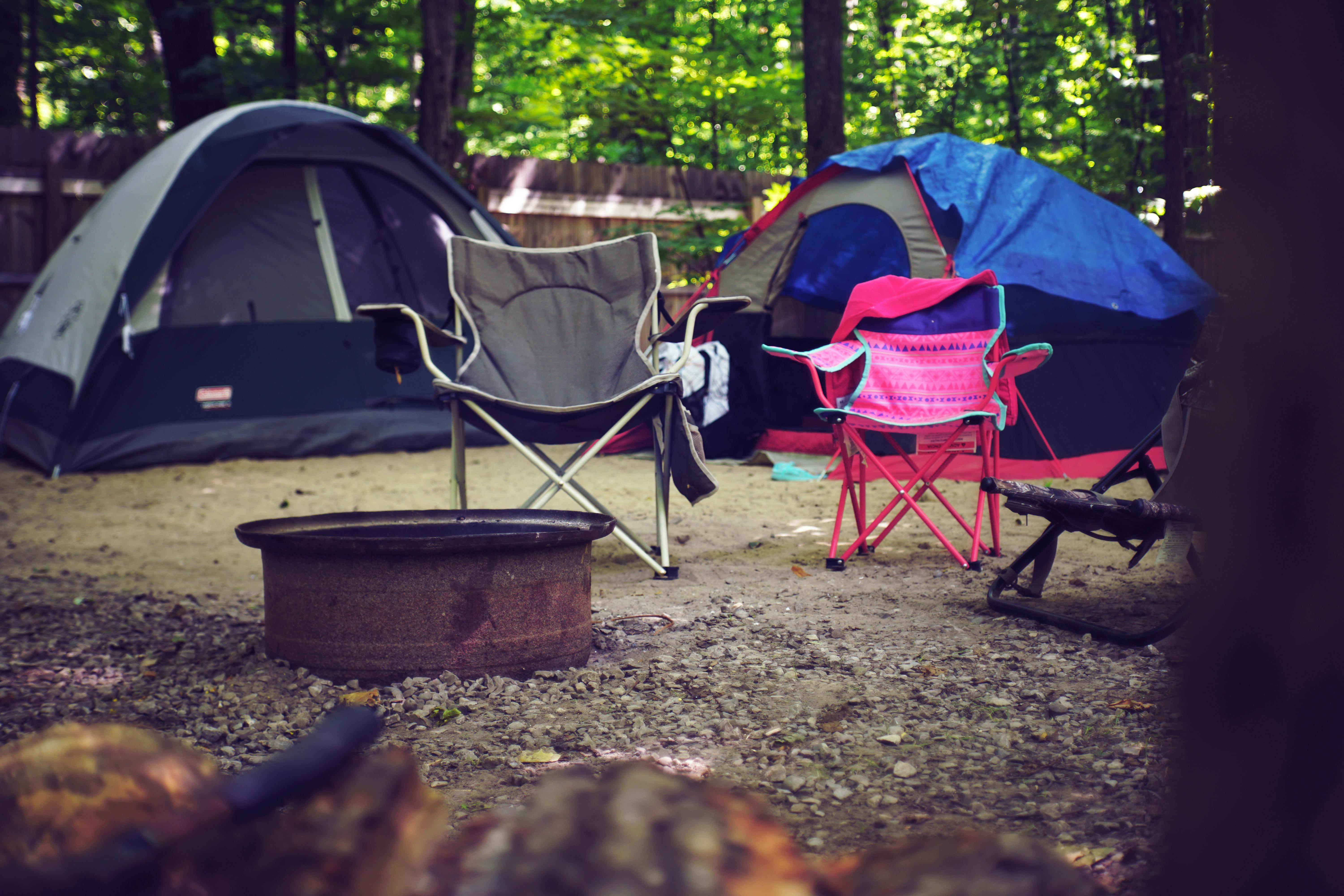Lake camping