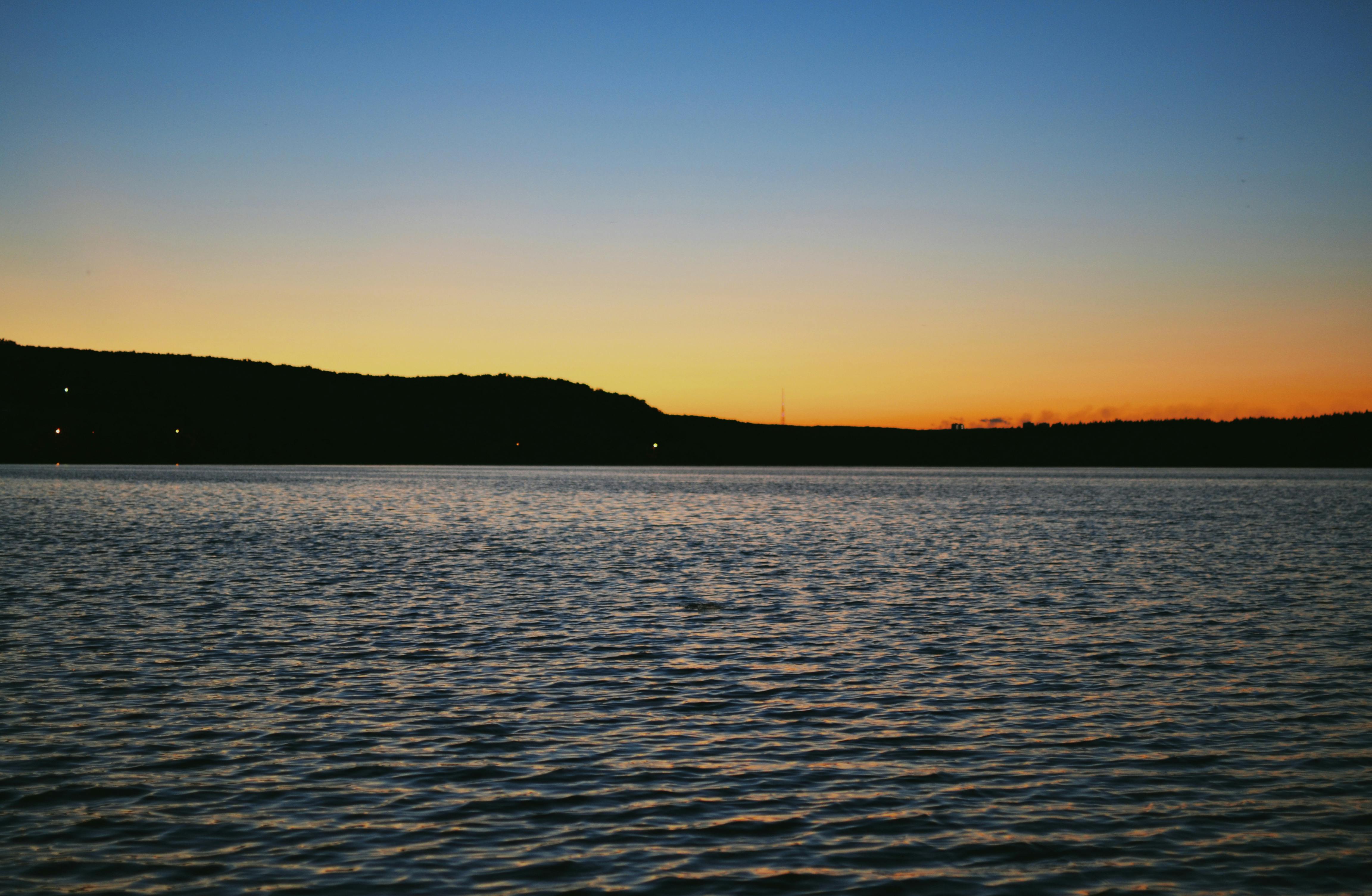 Lakeside sunset